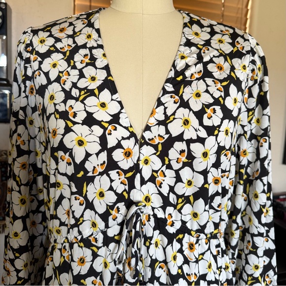 NWT Hale Bob Daeja floral print jersey dress XL - Picture 3 of 14